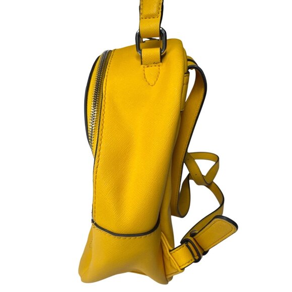 Guess Mini Backpack Yellow Faux Leather - Picture 2 of 16